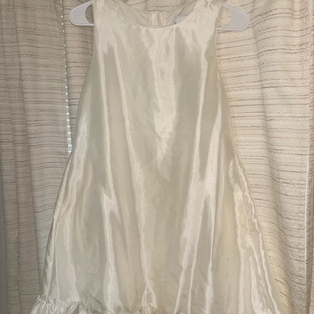 Mabel Ruffle satin dress